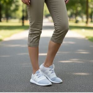 Adidas Tubular Viral Chalk White/Chalk White Women's Sneaker Sz 8.5 Shoes S75914
